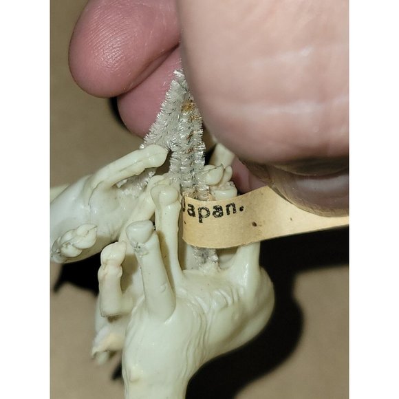 9 Vtg NOS Japan Mini 1.5" Celluloid REINDEER HTF XMAS Pipe Cleaner Picks 1940s - Picture 8 of 16